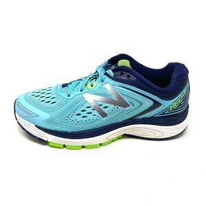 New Balance W860BN8 Womens Distance Seaspray/Pigment/Energy Lime Sneaker…